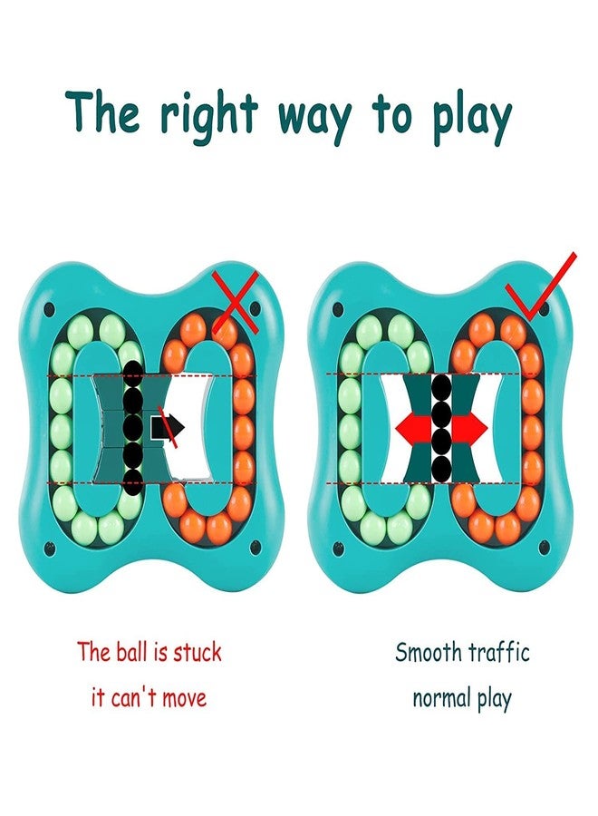 YESVIYA Rotating Magic Bean Toy - Puzzle Fidget Cube for Kids | Decompression Rotating Small Beads Toy | Brain Teaser & Educational Toy for 8+ Years | Random Color - Image 3